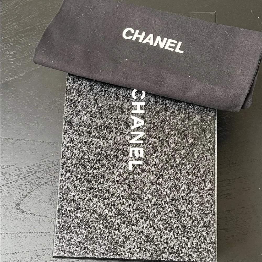 Chanel Black Box with Logo Dust Bag